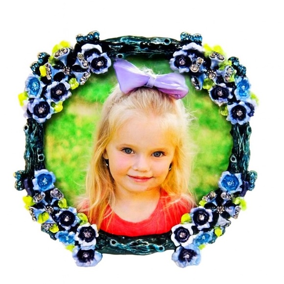 J.B.S. Other - Crystal accent JBS Collection Hand painted Photo Frame Picture Holder